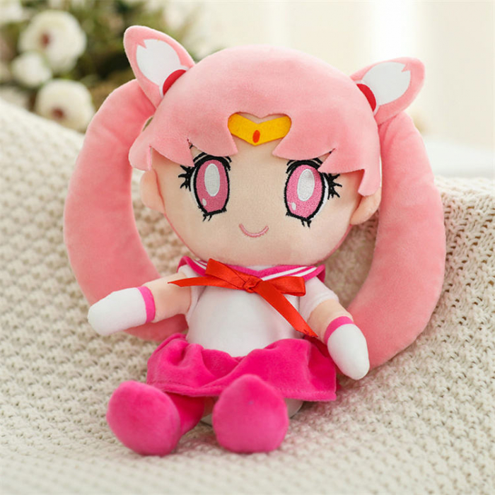 Jucarie de plus anime Sailor Moon pisica Luna, 25 cm, mov [2]
