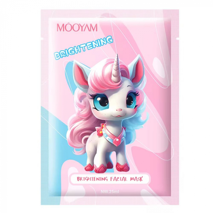 Masca faciala hidratanta cu acid hialuronic reparatoare micsorare pori, toate tipurile de ten Unicorn Cartoon [2]