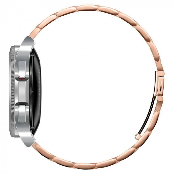 Curea smartwatch otel inoxidabil compatibila cu Samsung Galaxy watch 4, rose gold, 42mm [3]