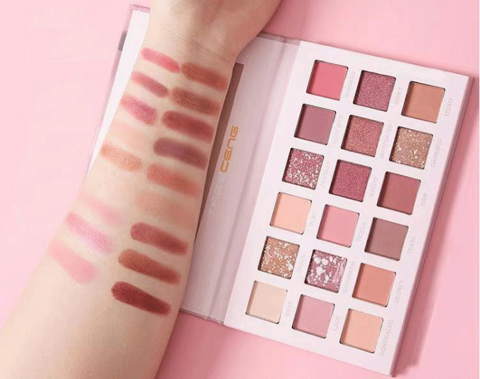 Paleta farduri pleoape nude si glitter, Damo, 19.7 g [6]