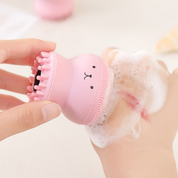 Perie faciala pentru curatare si exfoliere din silicon [3]