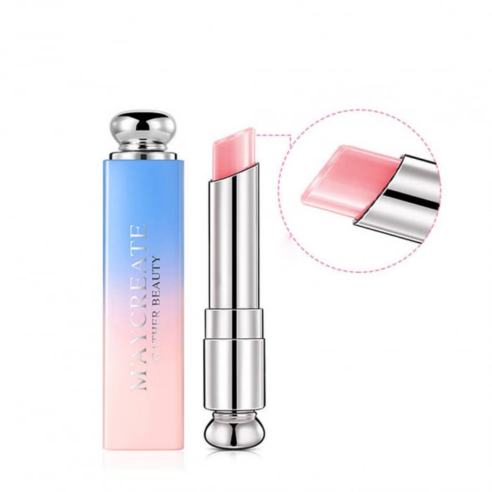 Ruj cremos hidratant efect Color Change Maycreate, Roz [6]