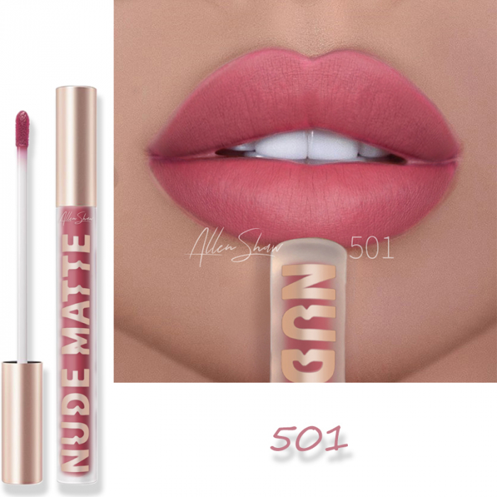 Ruj lichid mat Nude super pigmentat efect de catifea, 2 g [2]