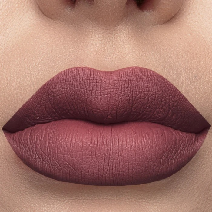 Ruj mat rezistent la transfer 24H aspect de catifea vegan, cocoa red [2]