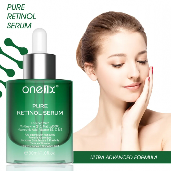 Serum cu retinol pur pentru ten fara riduri cu aspect fin, zi-noapte, 30ml [5]