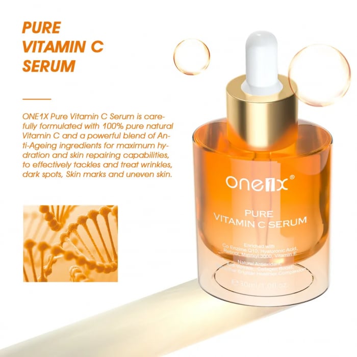 Serum cu vitamina C pura pentru indepartarea petelor stimuleaza colagenul efect antirid, 30 ml [3]