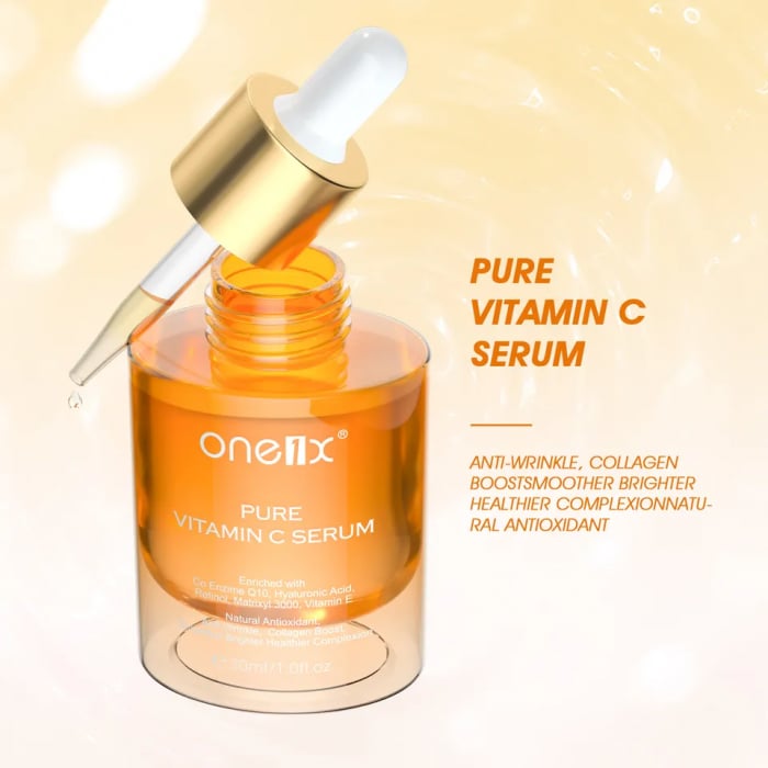 Serum cu vitamina C pura pentru indepartarea petelor stimuleaza colagenul efect antirid, 30 ml [2]