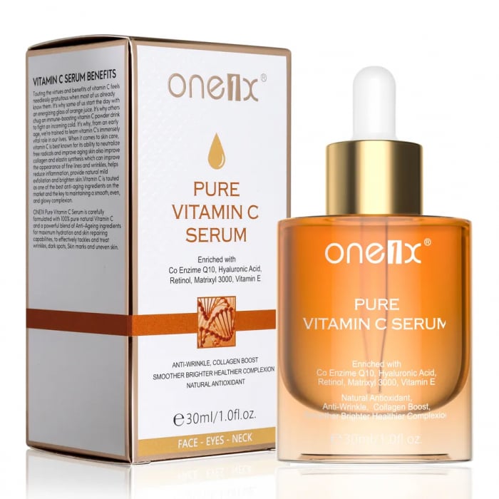 Serum cu vitamina C pura pentru indepartarea petelor stimuleaza colagenul efect antirid, 30 ml [7]