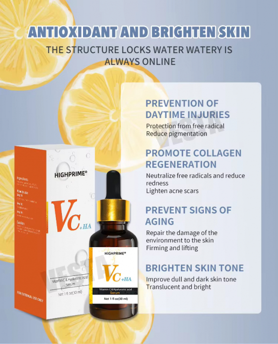 Serum eficient cu Vitamina C si acid hialuronic pur filler pentru lifting si umplere riduri VC+Ha, 30 ml [3]