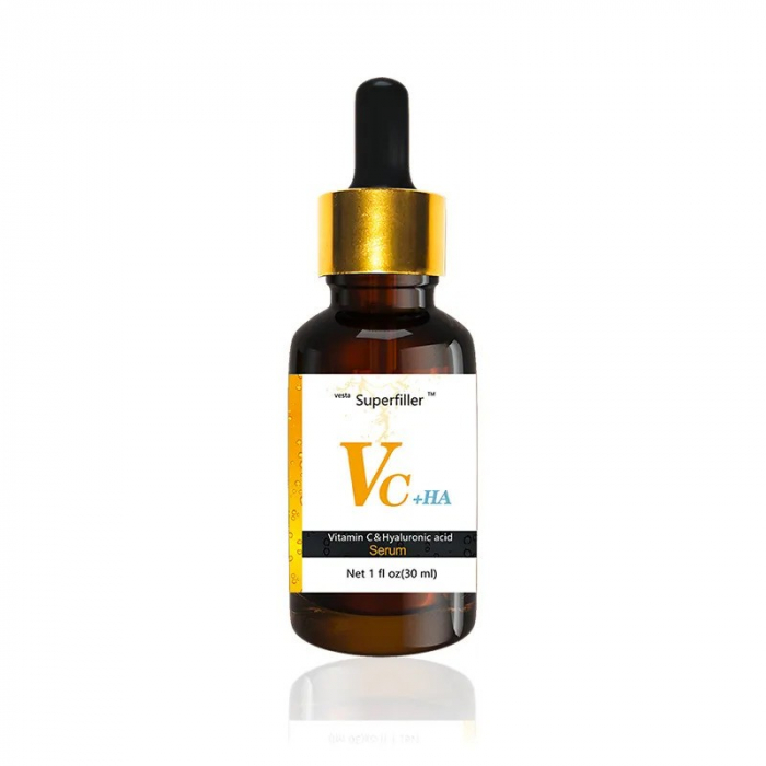 Serum eficient cu Vitamina C si acid hialuronic pur filler pentru lifting si umplere riduri VC+Ha, 30 ml [2]