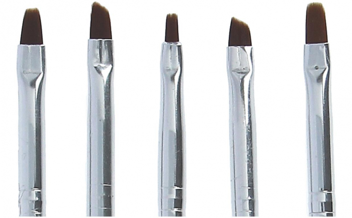 Set 5 pensule aplicare gel si constructie unghii false, Toxic Beauty [2]