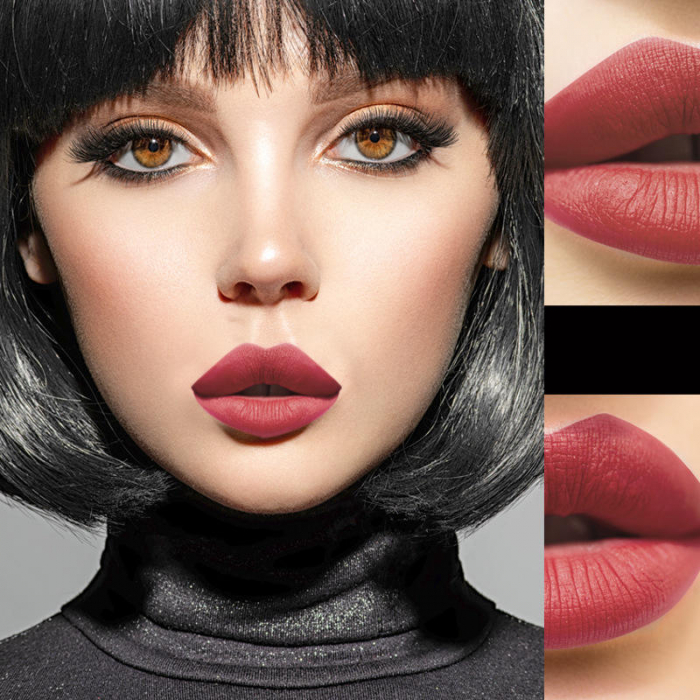 Set 6 rujuri mate rezistente la transfer cruelty-free cu miros de pepene, 2ml [4]