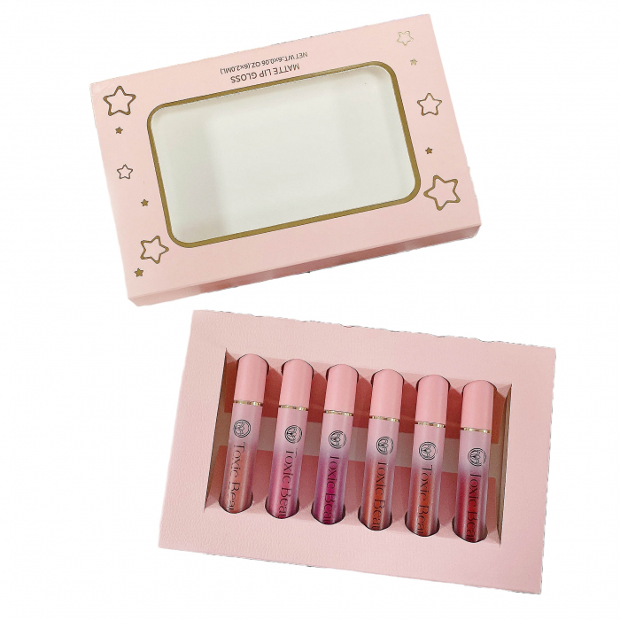 Set 6 rujuri mate rezistente la transfer cruelty-free cu miros de pepene, 2ml [6]