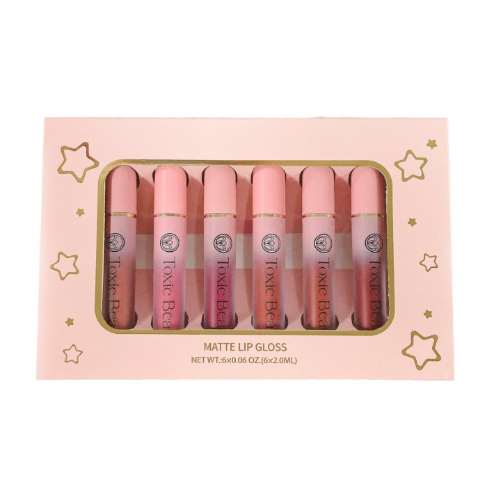 Set 6 rujuri mate rezistente la transfer cruelty-free cu miros de pepene, 2ml [2]