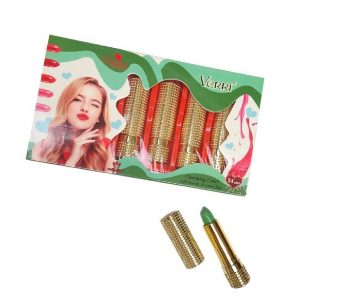 Set 6 rujuri verzi, solide, rezistente si hidratante, Verri [4]