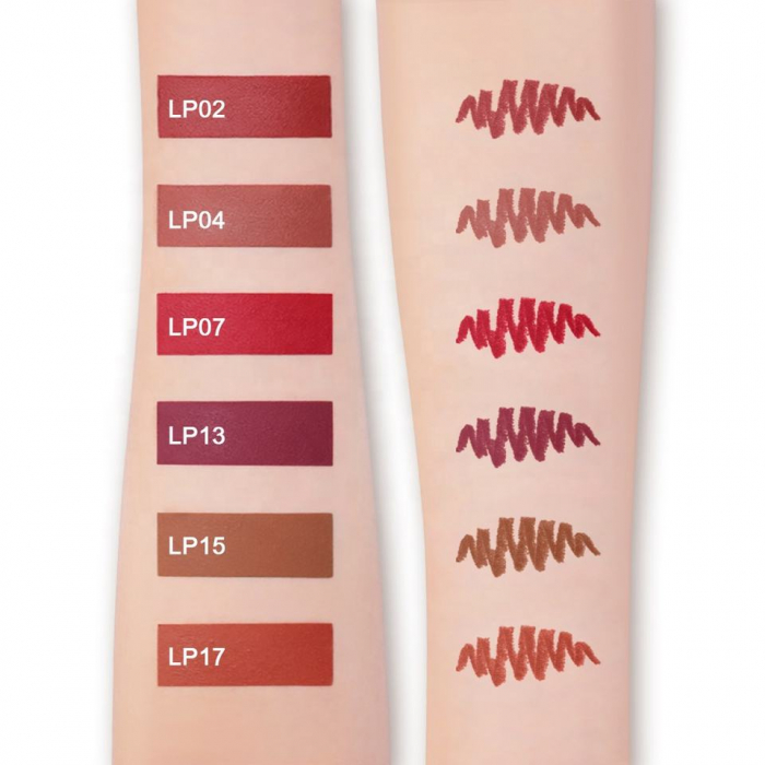 Set ruj mat waterproof si creion kit complet buze vegan cu miros de ananas, Rose Tempura [4]