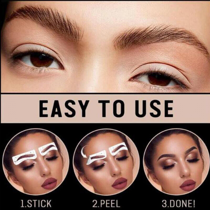 Stickere 4d tatuaj pentru sprancene efect de microblading, negru [3]