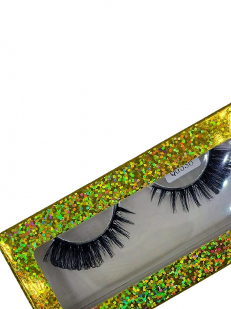 Gene false banda efect Russian Volume 3D Winged Mink curbura D, negru [5]