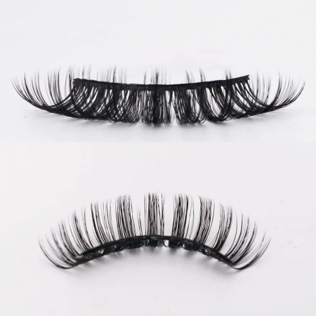 Gene false banda efect Russian Volume 3D Extreme Mink curbura D, negru [4]
