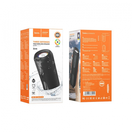 Boxa Portabila Hoco BS48, Bluetooth 5.1, FM, TF Card, Capacitate 1200mAh, Negru [1]