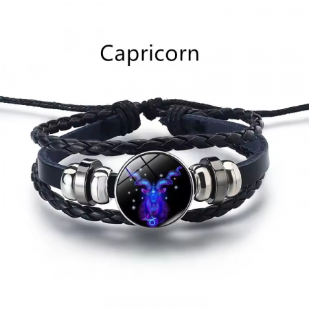 Toate produsele - Bratara manifestarii pentru calm si noroc alunga negativitatea cu semne zodiacale este reglabila si unisex, Capricorn