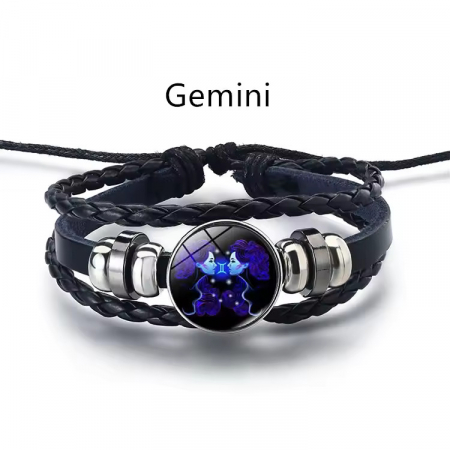 Toate produsele - Bratara manifestarii pentru calm si noroc alunga negativitatea cu semne zodiacale este reglabila si unisex, Gemeni