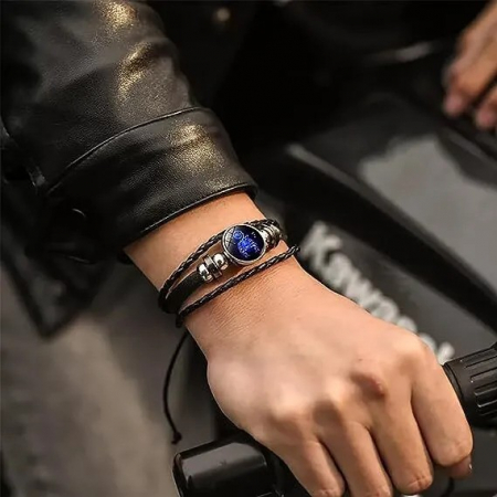Bratara manifestarii pentru calm si noroc alunga negativitatea cu semne zodiacale este reglabila si unisex, Scorpion [2]