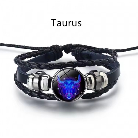 Toate produsele - Bratara manifestarii pentru calm si noroc alunga negativitatea cu semne zodiacale este reglabila si unisex, Taur