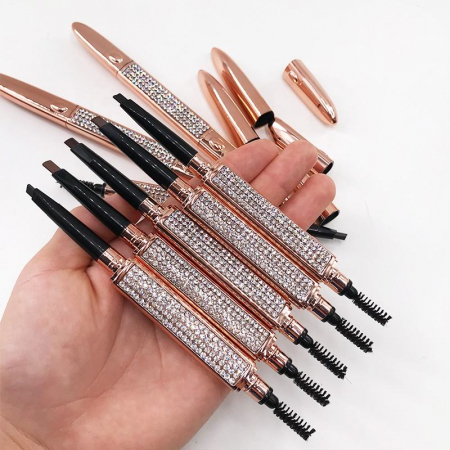 Creion sprancene rezistent la transfer pentru un look natural cu cristale aplicate, Black Matte [3]