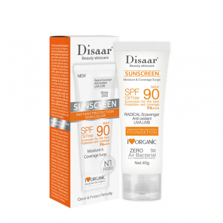 Masti pentru ten si gomaje - Crema cu protectie solara SPF 90 PAA+++ impotriva UVA/UVB protectie maxima rezistenta la transfer si transpiratie, 40 ML