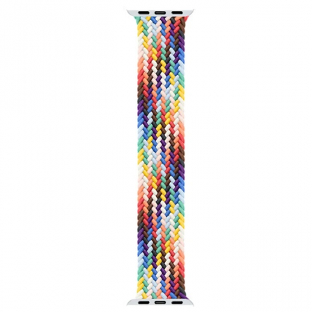 Curea impletita curcubeu smartwatch Apple Watch 38-40-41 mm Pride, multicolor [3]