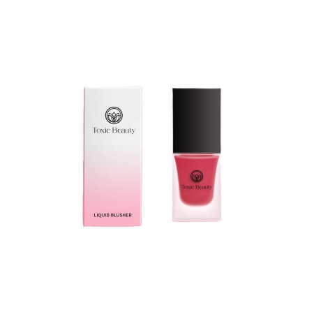 Toate produsele - Fard de obraz cremos lichid aspect natural Vegan cu ingrediente naturale si vitamine, Rose Bengal, 15 ml