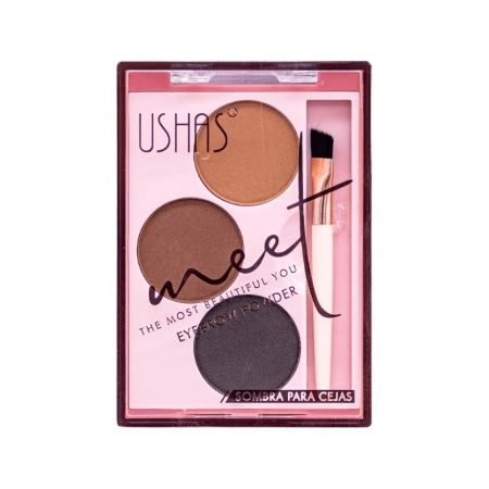 Fard pentru sprancene 3 culori, Ushas [0]