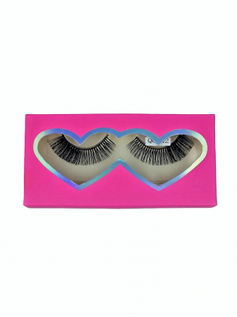 Gene false banda efect Russian Volume 3D Fluffy Cat-eye Mink curbura D, negru [2]
