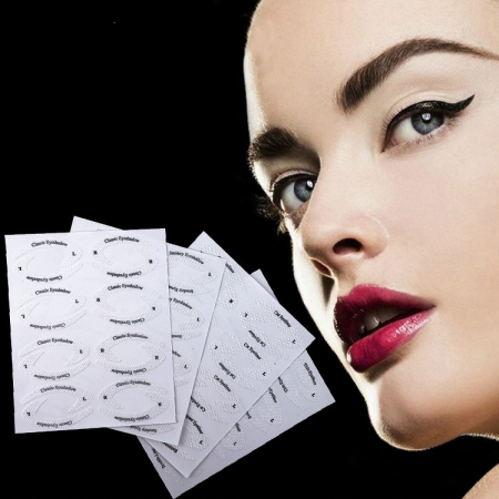 Set 32 de stickere sablon pentru tus cat eye si fard smokey eyes [6]