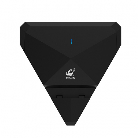 Kit tastatura one hand mouse si convertor Gaming Iluminare RGB 2400 DPI, Negru [3]