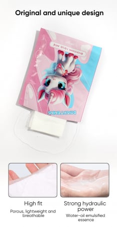 Masca faciala hidratanta cu acid hialuronic reparatoare micsorare pori, toate tipurile de ten Unicorn Cartoon [2]