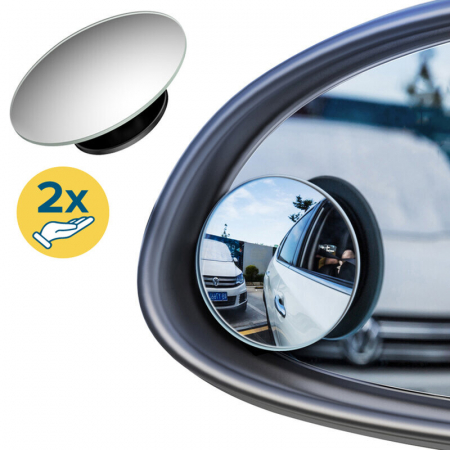 Pachet 2x Oglinda auto rotunda unghi mort cu adeziv Techsuit [6]