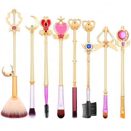 Set 8 pensule pentru machiaj anime tematice Sailor Moon