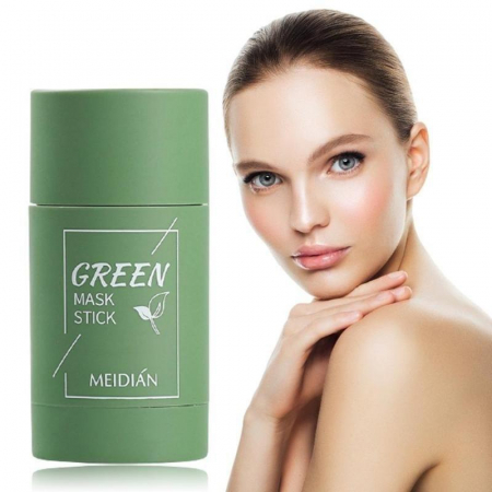 Masca organica de argila si ceai verde, Meidian, verde [1]