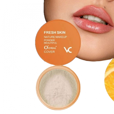 Toate produsele - Pudra de fixare libera, rezistenta la apa, matifianta, controlul uleiului, pudra minerala pentru fata cu Vitamina C