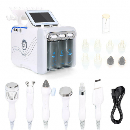 Aparat Cosmetic Profesional 6 in1 H2 O2 Jet Hidroxigen Micro Bule [2]