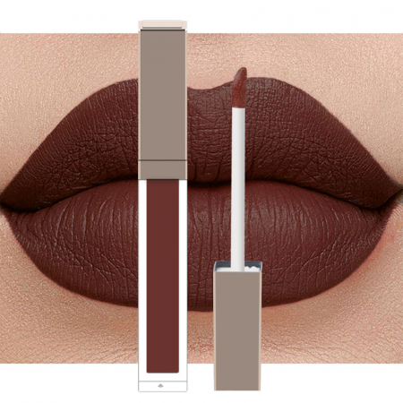 Ruj mat rezistent la transfer 24H aspect de catifea vegan, tawny brown [1]