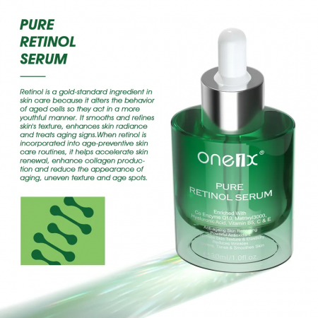 Serum cu retinol pur pentru ten fara riduri cu aspect fin, zi-noapte, 30ml [3]