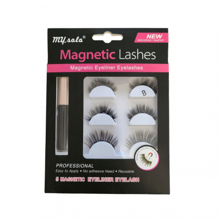 Set 3 perechi de Gene False Magnetice 3D, profesionale, cu 5 magneti, Tus magnetic si aplicator [4]