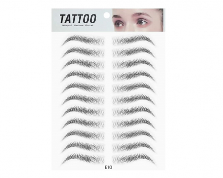Stickere 4d tatuaj pentru sprancene efect de microblading, negru [5]