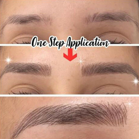 Stickere 4d tatuaj pentru sprancene efect de microblading, negru [3]