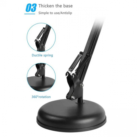 Suport de telefon 360° pentru birou din aluminiu Techsuit GT5 [3]