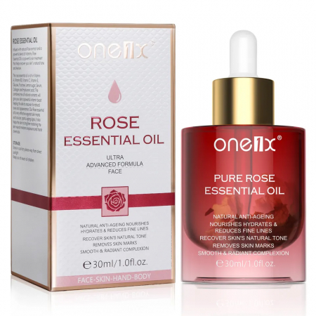 Toate produsele - Ulei esential pur de trandafir pentru fata si corp elimina cicatricile si are efect antirid, 30 ml