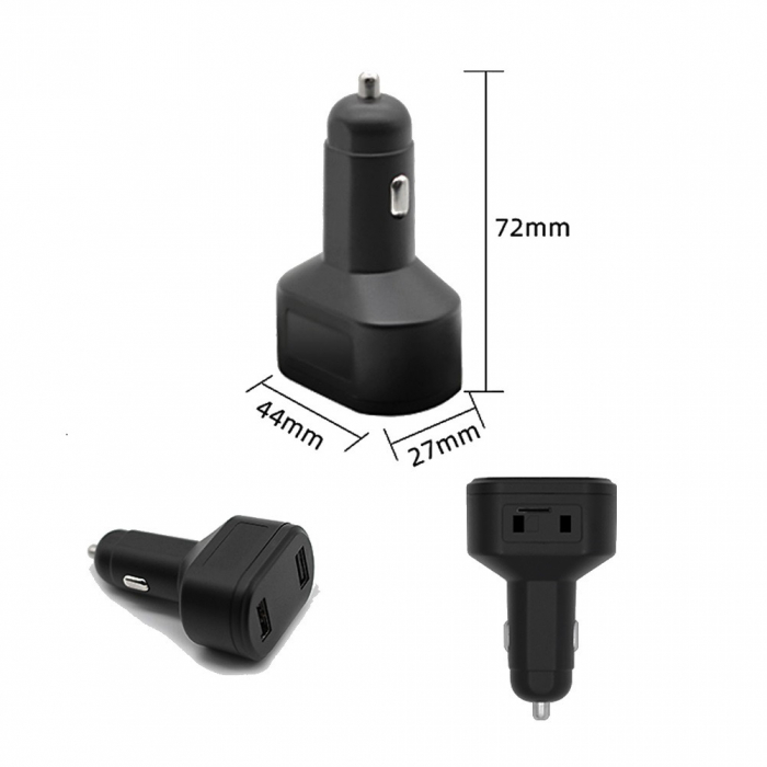 Voice-activated 12V car Charger with Spy Microphone [2]
